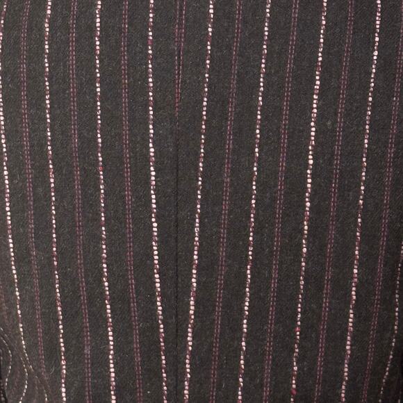 90s Y2k Pinstripe Wool Jacket Gloomy Coquette Twee Academia Heritage Preppy 6 - Picture 5 of 8